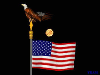 american flag_fireworks_animated