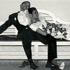 Bức ảnh cưới của Tổng thống Barack Obama và bà vợ Michelle năm 1992.