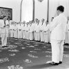 Dinh Độc Lập, 01-7-1961 - Các đoàn thể chúc mừng TT Diệm nhân dịp kỷ niệm 7 năm ngày đảm nhiệm chức vụ Tổng Thống.