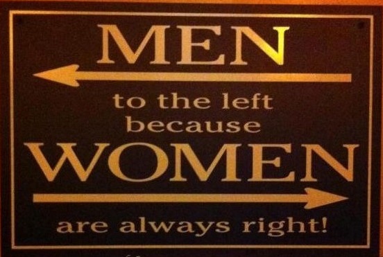 Restroom sign