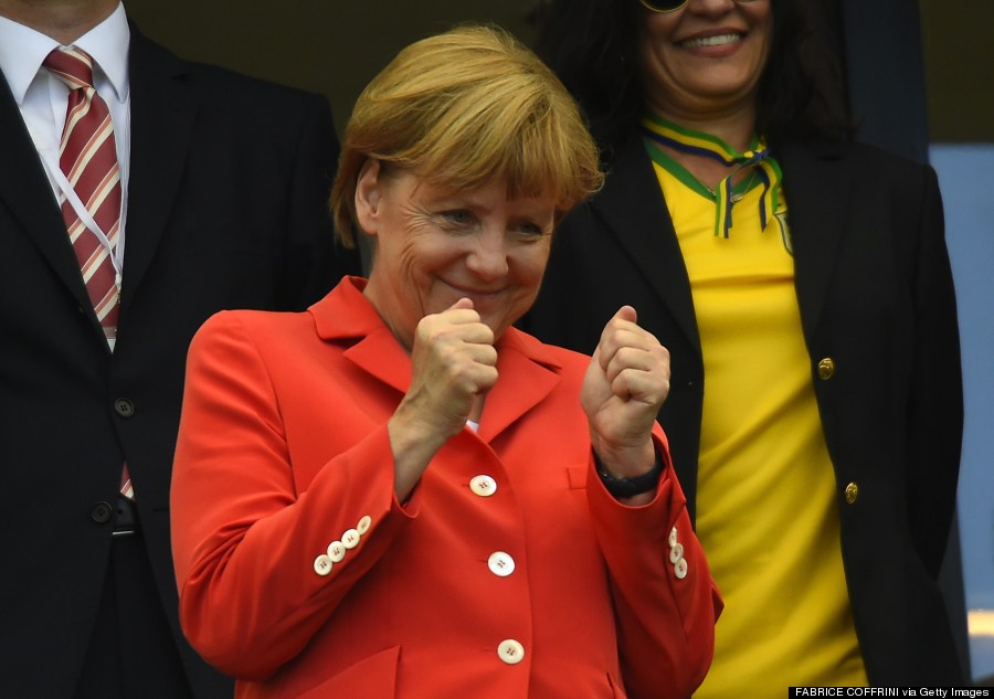 angela merkel world cup