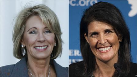 Betsy De Vos-Nikki Haley