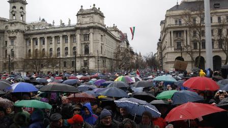 HUNGARY-PROTEST 1