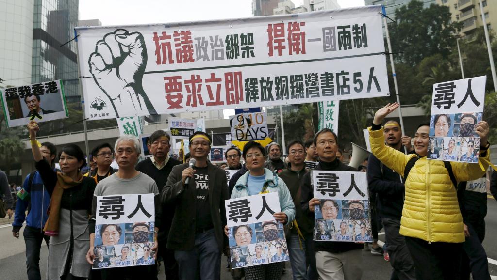 HONGKONG-PUBLISHER-PROTEST