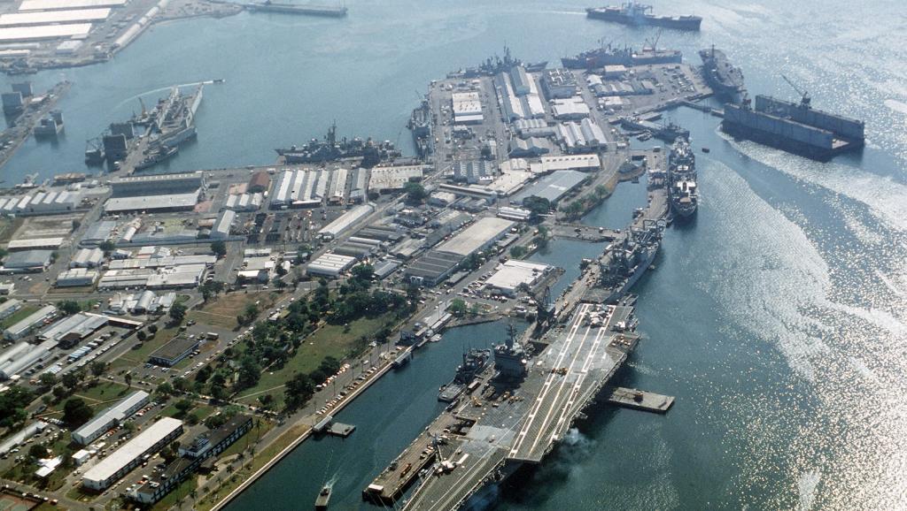 USS Enterprise at Subic Bay