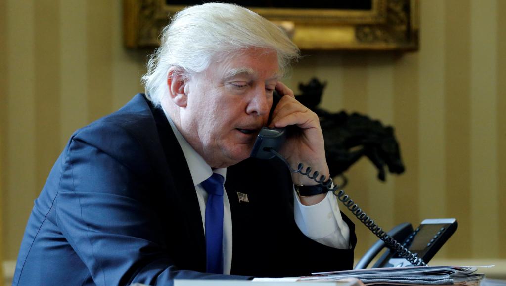 trump telephone russie france