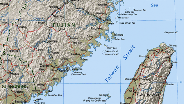 taiwan strait map