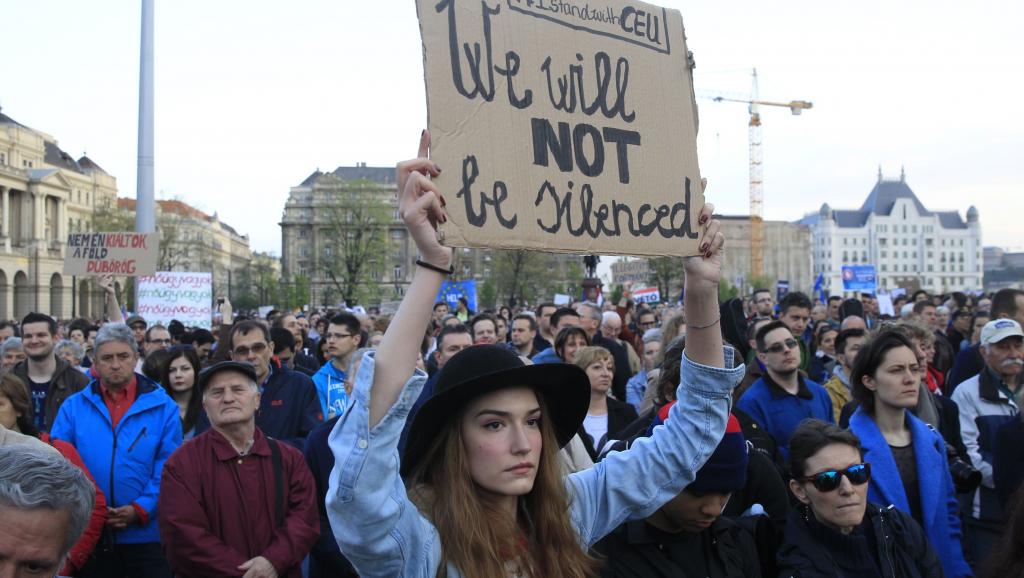 hungary-soros-protest