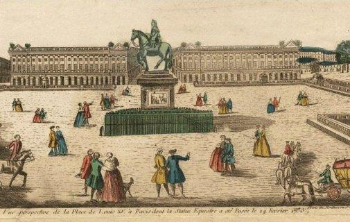 concorde avec la statue equestre de louis xv
