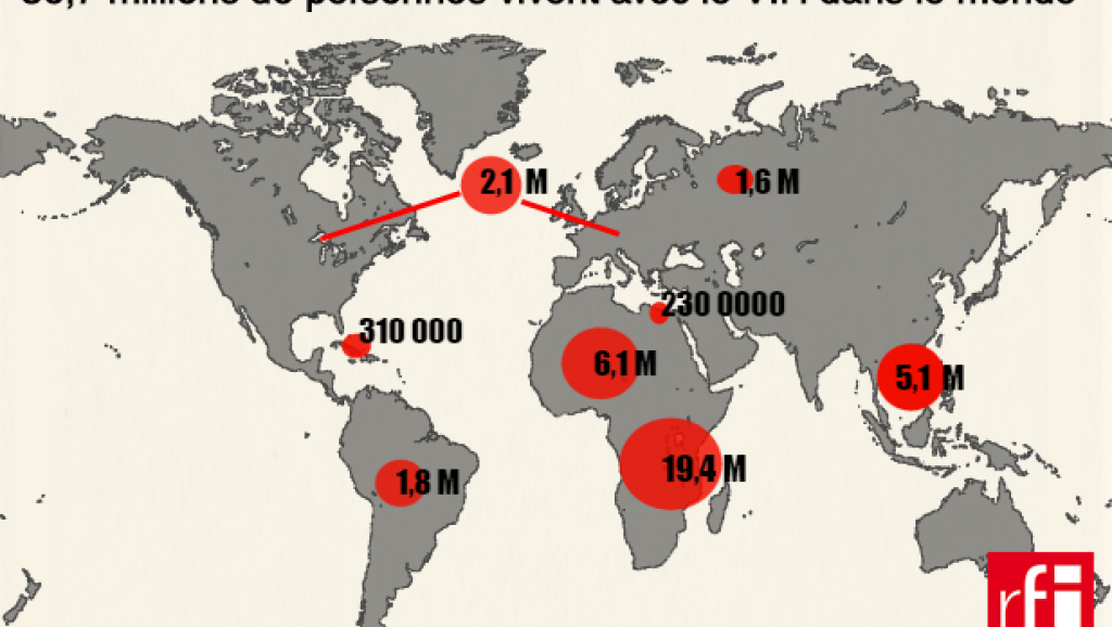 carte sida monde 2016