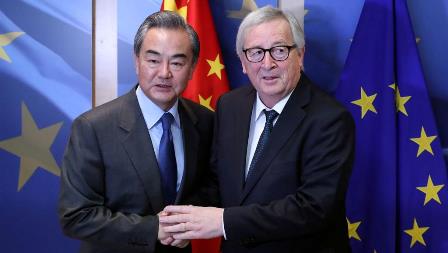 wang yi jean claude juncker